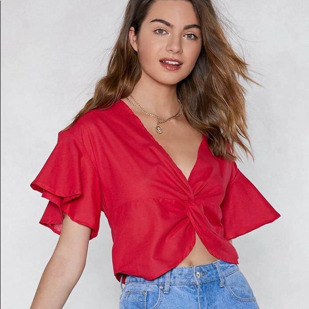 Nasty Gal Get It Twisted Crop Top